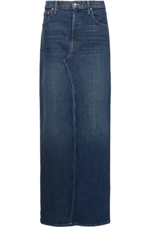 Mother The Bobshell Maxi Denim Long Skirt