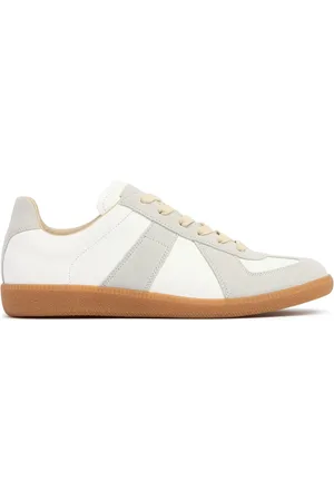 Maison Margiela Replica Leather & Suede Low Top Sneakers