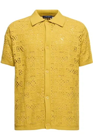 Frescobol Carioca Raoul Cotton Crochet S/s Shirt