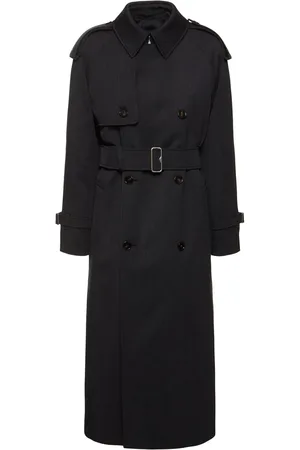 Burberry Virgin Wool Long Trench Coat