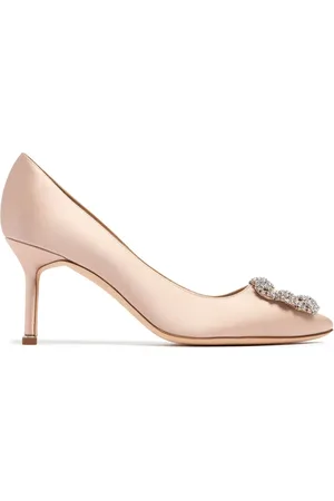 Manolo Blahnik 70mm Hangisi Satin Pumps