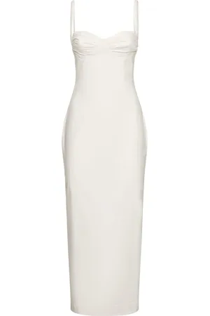 Reformation Stormi Stretch Cotton Poplin Midi Dress