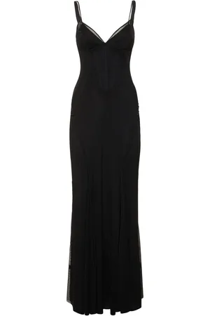 Dolce & Gabbana Stretch Tulle Long Dress