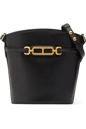 Tom Ford Medium Box Leather Bucket Bag