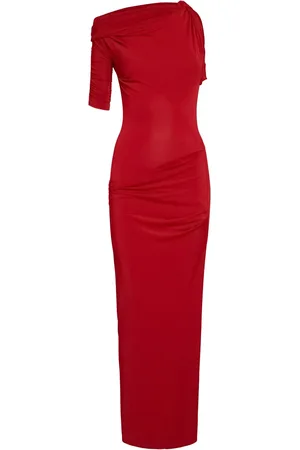 Jacquemus La Robe Drapeado Jersey Midi Dress