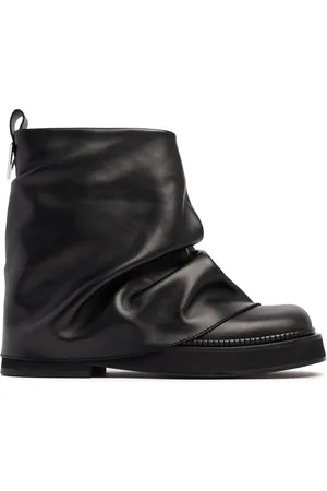 The Attico 30mm Mini Robin Leather Combat Boots