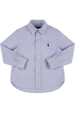 Ralph Lauren Logo Embroidered Cotton Poplin Shirt