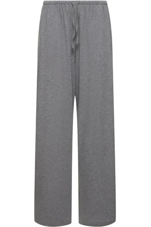 The Row Lanuit Cotton Jersey Wide Pants