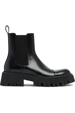 Balenciaga Tractor Bootie L20 Leather Boots