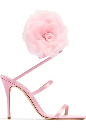 MAGDA BUTRYM 105mm Spiral Satin Sandals