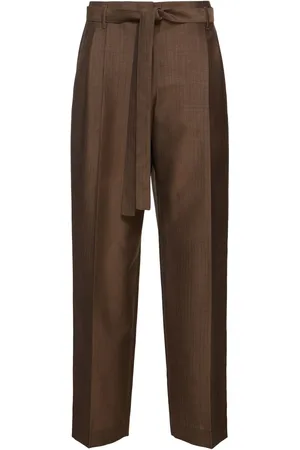 The Row Lonan Mohair & Wool Wide Pants