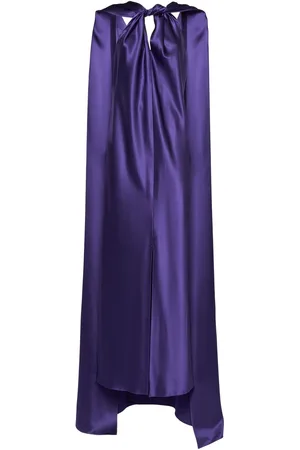 Max Mara Egizio Silk Satin Long Dress