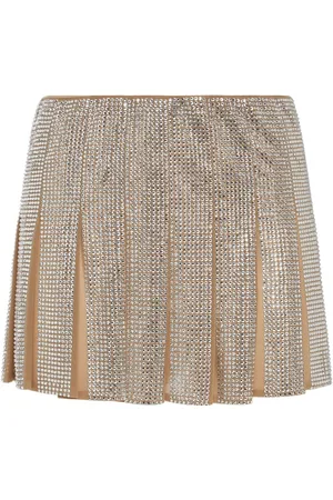 GIUSEPPE DI MORABITO Embellished Pleated Mini Skirt