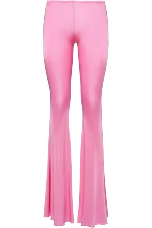 GIUSEPPE DI MORABITO Shiny Viscose Jersey Flared Pants