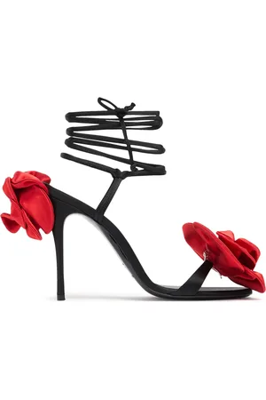 MAGDA BUTRYM 105mm Satin Flower Sandals