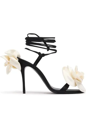 MAGDA BUTRYM 105mm Satin Flower Sandals