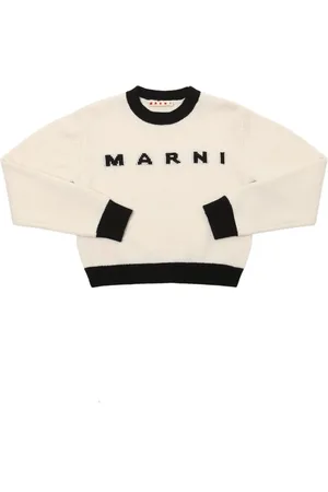 Marni Wool Blend Knit Logo Sweater