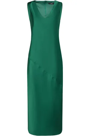 Max Mara Giubba Sleeveless Satin Midi Dress