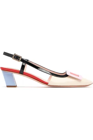 Roger Vivier 45mm Belle Vivier Lacquered Slingbacks