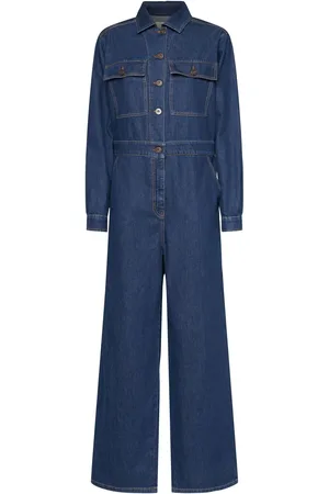 Max Mara Pirania Cotton Denim Jumpsuit