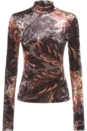 Etro Printed Jersey Turtleneck