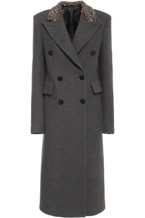 BLUMARINE Double Breast Wool Long Coat