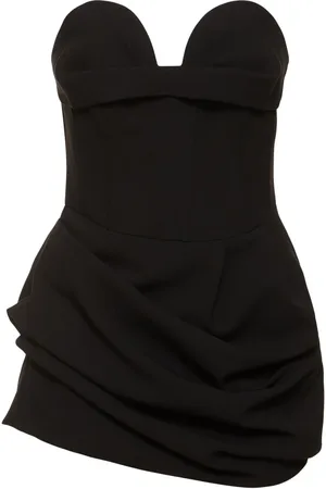 MAGDA BUTRYM Strapless Wool Blend Mini Dress