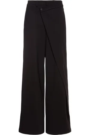GIUSEPPE DI MORABITO Asymmetric Wool Blend Wide Pants