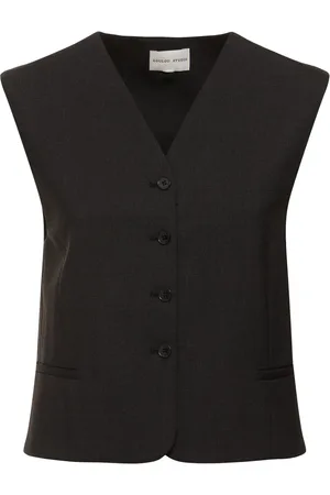 Loulou Studio Teora Wool Blend Knit Vest