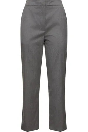 Loulou Studio Dorkas High Rise Cropped Wool Pants