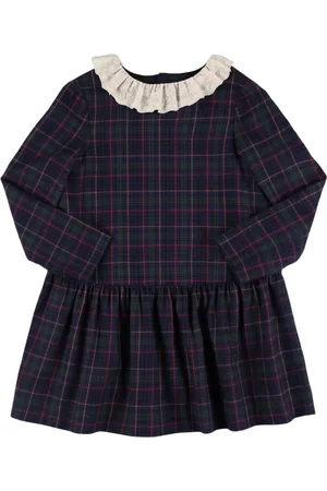 BONPOINT Check Print Cotton Dress