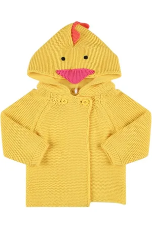 Stella McCartney Cotton Knit Cardigan W/ 3d Intarsia