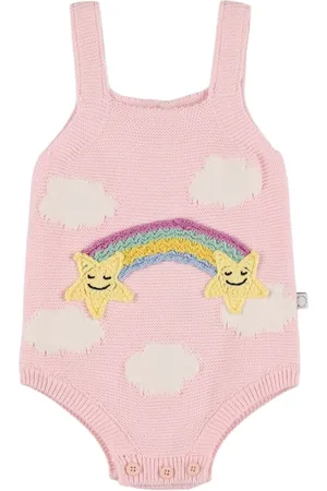 Stella McCartney Embroidered Cotton Knit Bodysuit