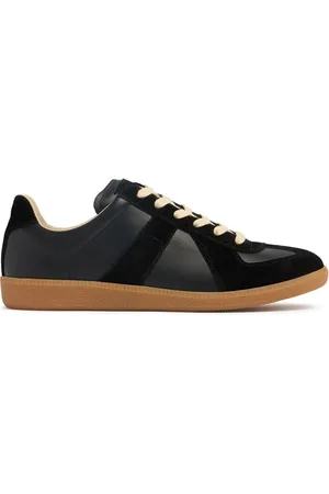 Maison Margiela Replica Leather & Suede Low Top Sneakers
