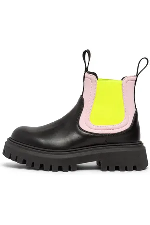 Marni Leather & Poly Boots W/logo