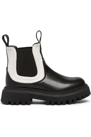 Marni Leather & Poly Boots W/logo