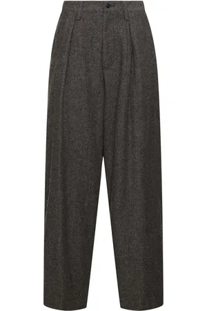 YOHJI YAMAMOTO Flannel Wide Leg Pants
