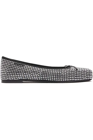 Alexander Wang 10mm Billie Satin & Crystal Flats