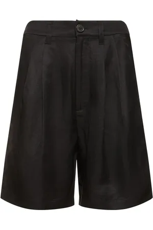 ANINE BING Carrie Linen Blend Shorts