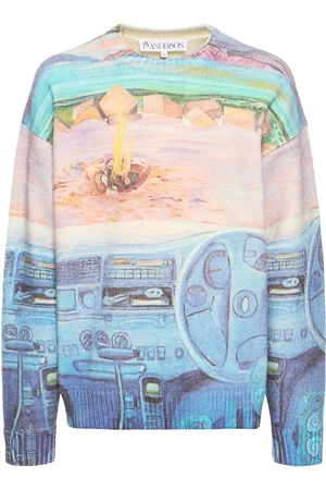 J.W.Anderson Printed Wool Blend Knit Sweater