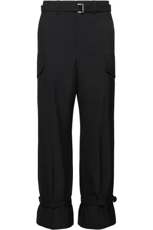 SACAI Wool Blend Suiting Cargo Pants