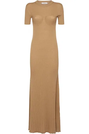 Max Mara Europa Wool & Silk Knit Maxi Dress