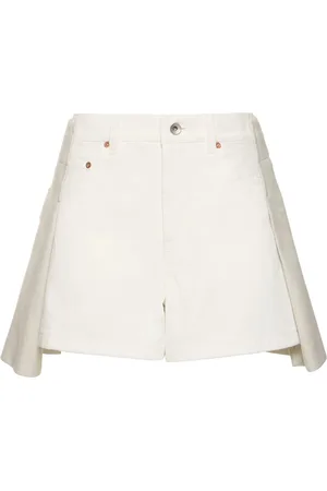 SACAI Denim & Wool Melton Shorts