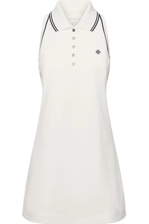 Tory Burch Sleeveless Piquet Polo Mini Dress
