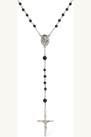 Dolce & Gabbana Plated Rosary Pendant Necklace