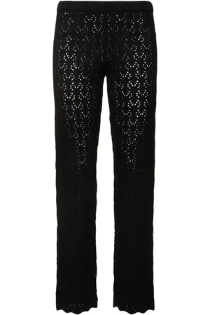 THE GARMENT Canada Crochet Wool Straight Pants
