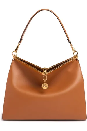 Etro Large Vela Leather Shoulder Bag