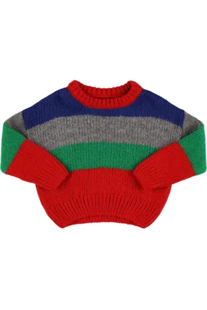 The New Society Striped Acrylic Blend Knit Sweater