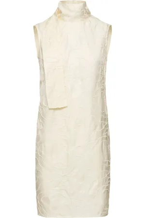 Loulou Studio Demi Embroidered Silk Mini Dress