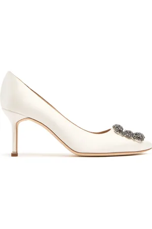 Manolo Blahnik 70mm Hangisi Satin Pumps